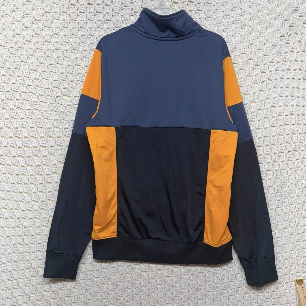 Nike Jacket Men Sz S Blue Yellow Athletic Dept Full Zip Color Block Track Jacket - Picture 3 of 10
